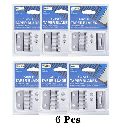 Professional 2-Hole Replacement Clipper Blade Fit For Wahl Super Taper & 8466 Cordless Magic Clip 8591# & Andis Hair Clippers
