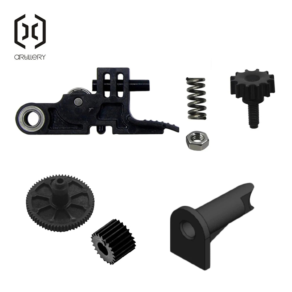 Artiglieria 3D Printer Extruder Gear Conduit Radiator Lock Handle Kit Compatible with X1 X2 Genius Genius pro