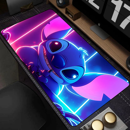 Cute Anime Stitch Mousepad Locking Edge Non-slip Mouse Pad HD Printing Computer Gamers Mausepad XXL Keyboard E-Sports Deskmat