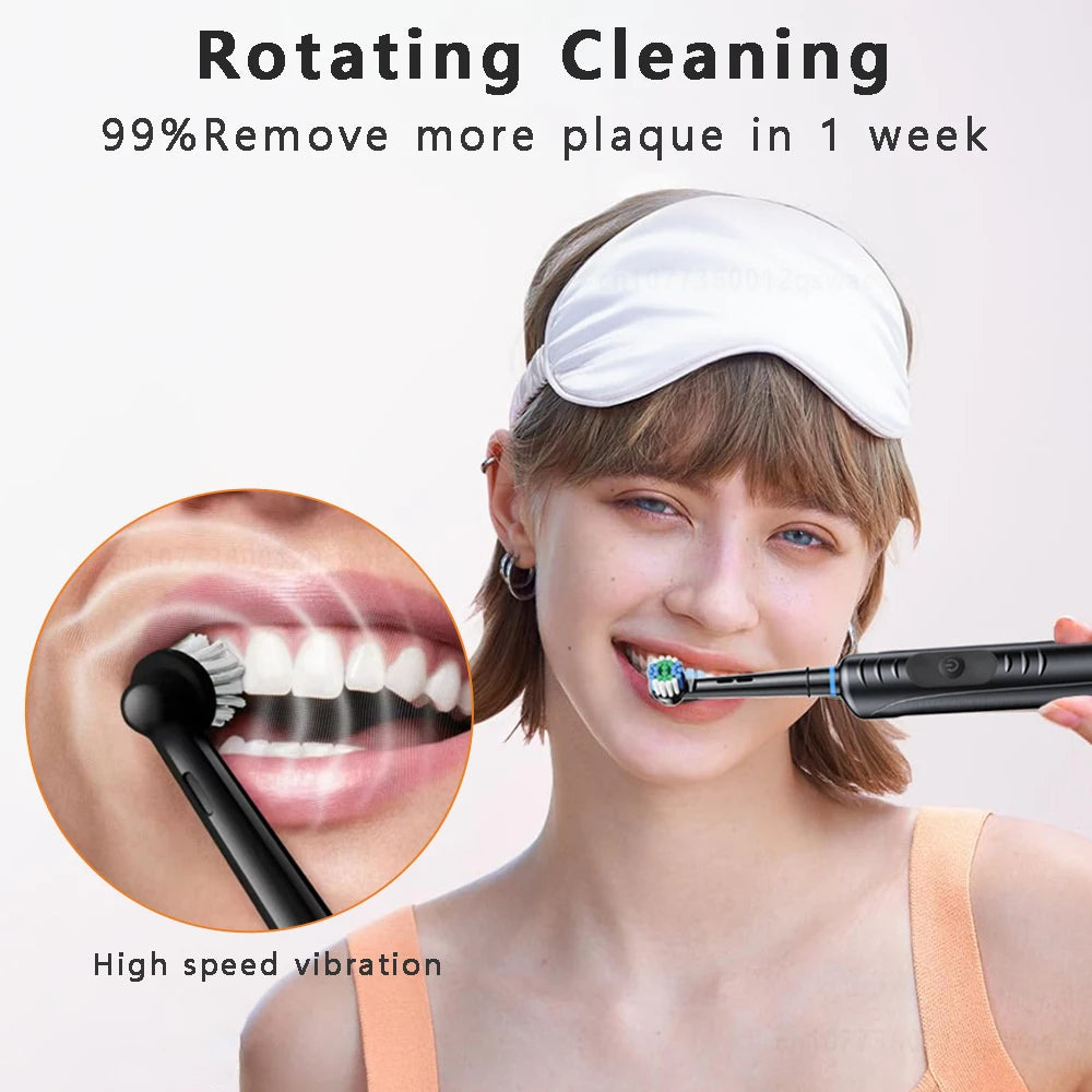 Electric Toothbrush Rotating Rechargeable Rotary Electric Toothbrush with Timer Electric Tooth Brush with 8 Brush