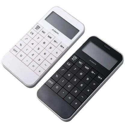 Student Mini Office Pocket Promotional Cheap White Black Digit Calculator Electronic