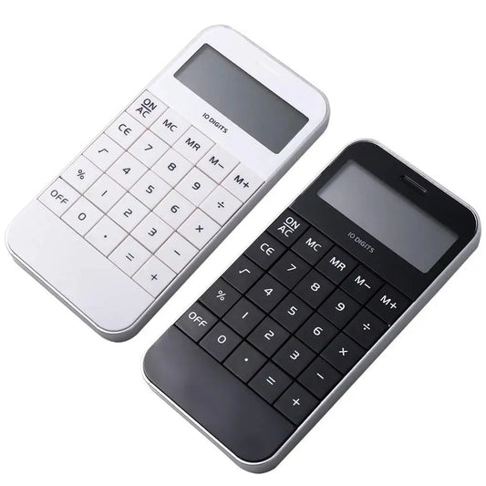 Student Mini Office Pocket Promotional Cheap White Black Digit Calculator Electronic Atlas Enterprise