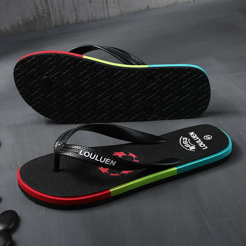 Flip Flops Men's Slippers Summer Fashion Wear Antiskid 2022 New Korean Fashion Personality Casual Beach Sandals Luxury Slides