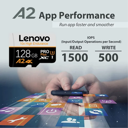 Lenovo High Speed TF Memory Card 2TB Large Capacity Flash Storage Card For Smartphone Camera Monitoring 1TB 512GB 256GB 128GB