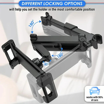 Car Tablet Holder, Headrest Tablet Mount Headrest Stand Cradle Compatible With Devices For IPad Air Mini, Other 4.7-12.9" Cell