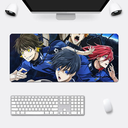 Anime Blue Lock Mousepad HD Printing Computer Gamers Locking Edge Non-slip Mouse Pad XXL90x40cm Keyboard PC Desk Pad