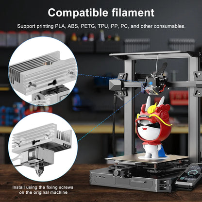 New Upgrade Sprite Extruder Hotend Kit for Creality Ender-3 S1, S1 Pro, S1 Plus, CR-10 Smart Pro 3D Printer Part Accessories
