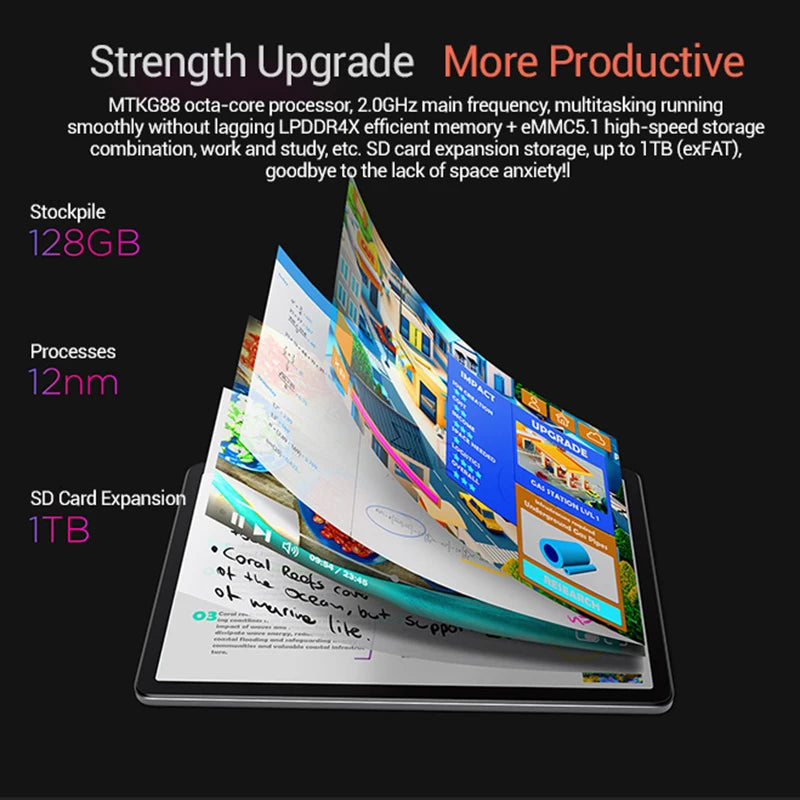 Global Rom Lenovo Tab K10 M11 Wifi/LTE MTK Helio G88 Zhaoyang Multi Language 10.95-inch 90hz 400nits Face Recognition 7040mAh