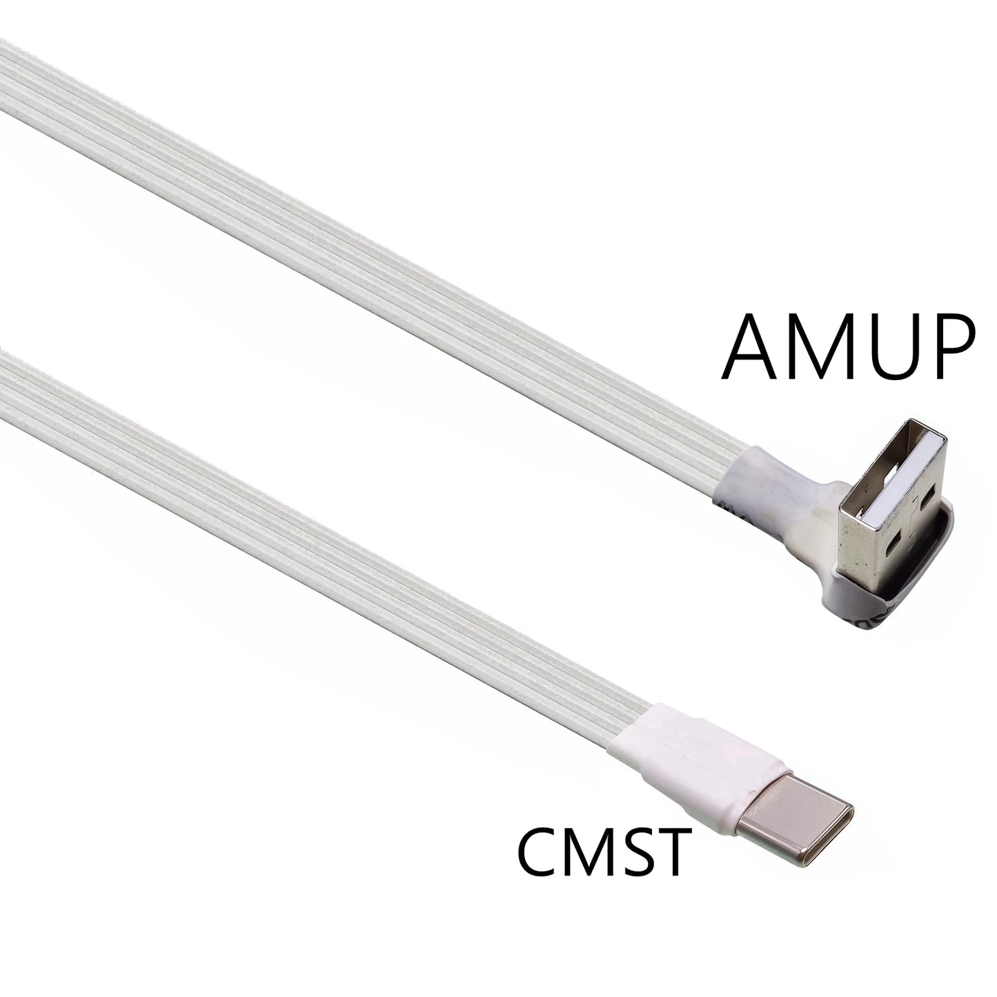 2M 3M USB-C Type C Male straighten/UP Down Angled 90 Degree to USB 2.0 Male Data Cable USB Type-c Flat Cable 0.1m/0.2m/0.5m/1m