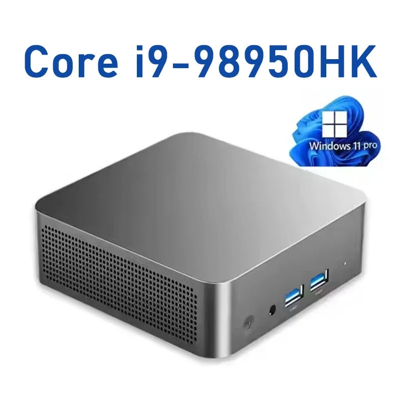 2026 New Powerful Slim Mini PC Core Windows 11 Pro I9‑8950HK 32GB RAM 1TB 2TB SSD WiFi6 BT5.2 4K