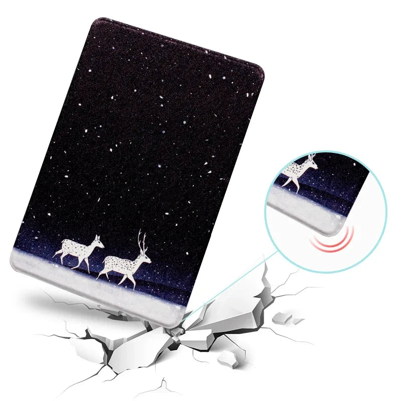 For Kindle 10th Generation Case + Mini Gadgets Organizer Pouch 6'' J9G29R 2019 Leather Cover Auto Wake/Sleep Kindle Skin Funda