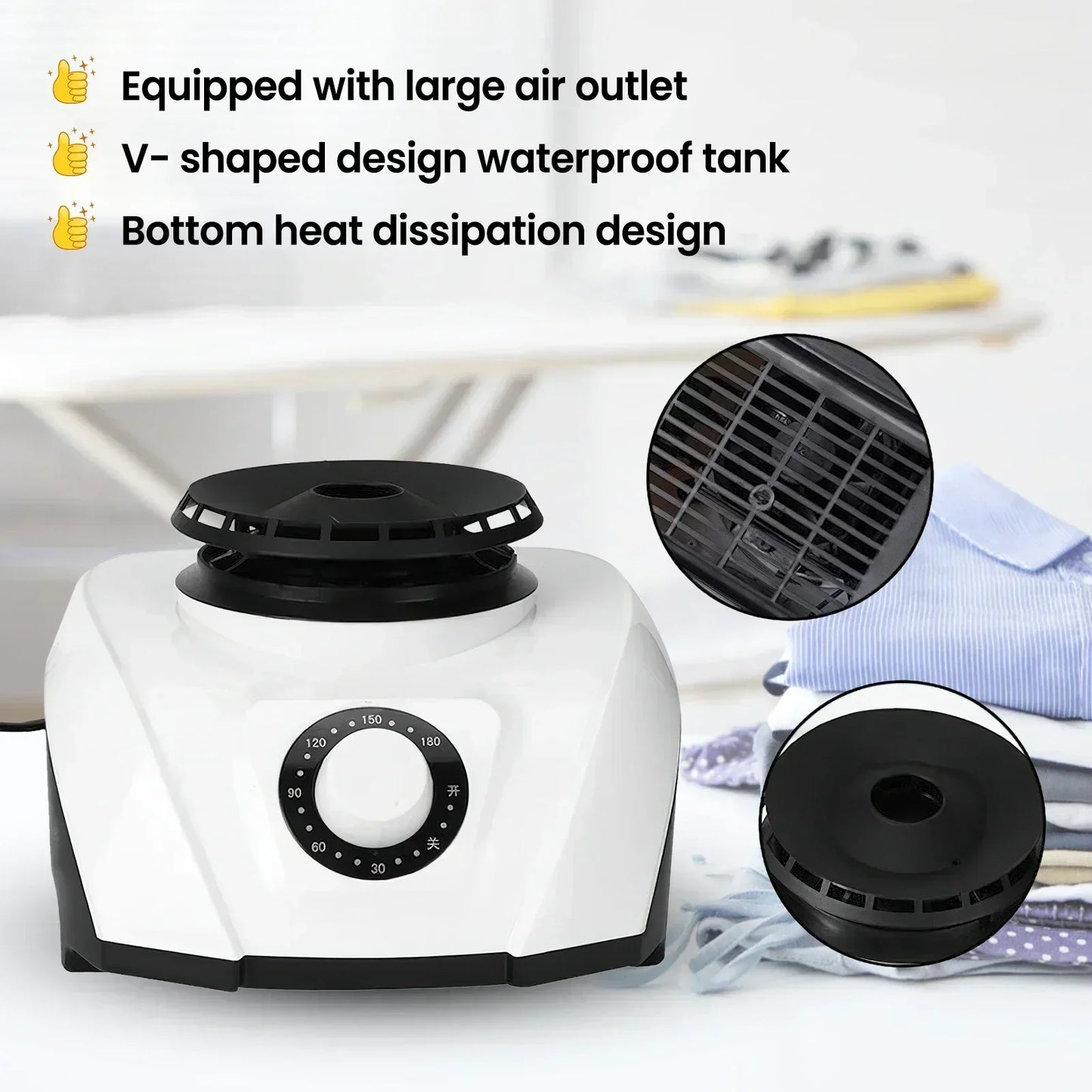 1200W Clothes dryer High Efficiency Mute Electric Clothes Dryer PTC Heating Clothing Shoes Warm Drying Machine Clothes Dryer