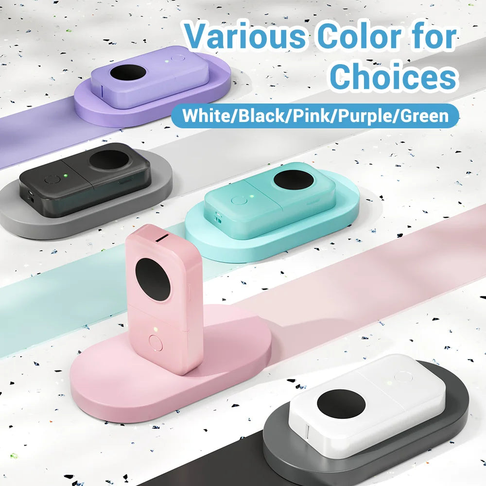 Phomemo D30 Label Printer Mini Printer Pocket Thermal Label Maker Wireless Sticker Pocket Portable Printer Various Label Paper