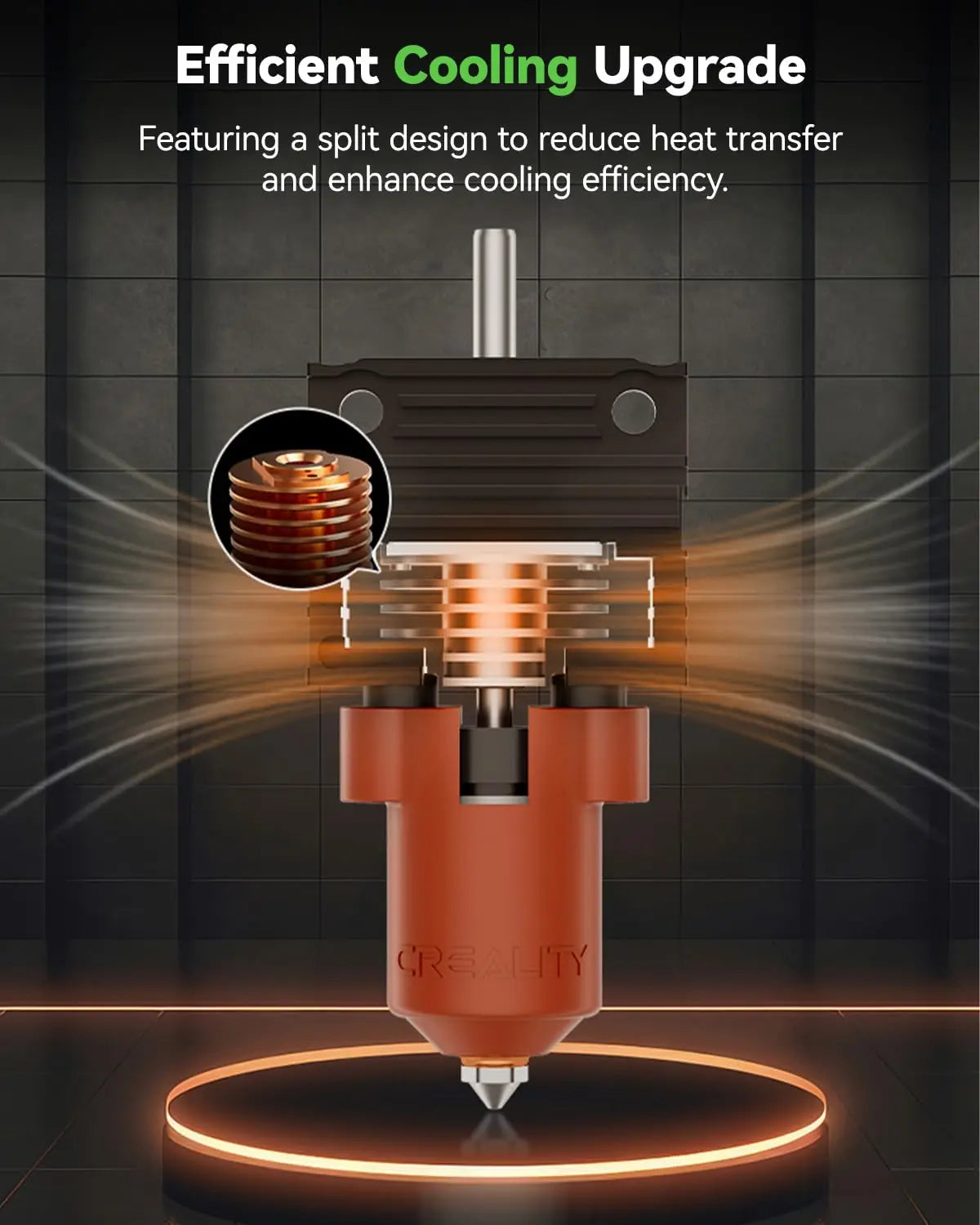 Creality 2025 New Version K1 Series Ceramic Heating Block Kit Terminal with Buckle Compatible with K1/K1 Max/K1C/K1 SE