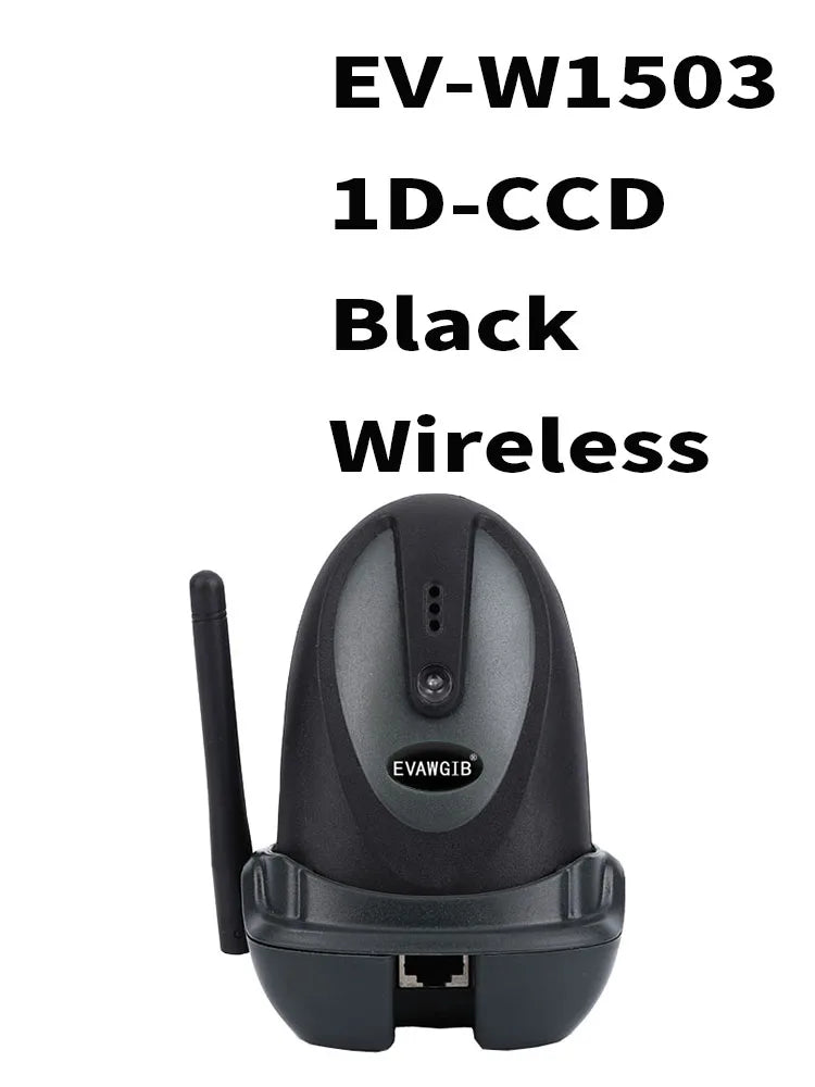 EVAWGIB 3-in-1 Barcode Scanner Handheld 1D/2D/QR Bar Code Reader Support BT 2.4G Wireless USB Wired Connection for Supermarket