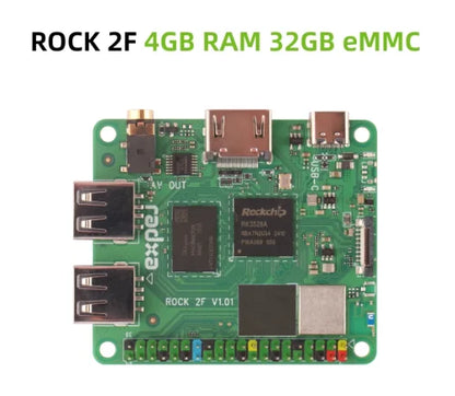 Radxa ROCK 2F delivers quad-core RK3528A performance with GPU and 4K HDMI output for media applications