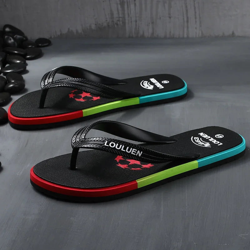 Flip Flops Men's Slippers Summer Fashion Wear Antiskid 2022 New Korean Fashion Personality Casual Beach Sandals Luxury Slides