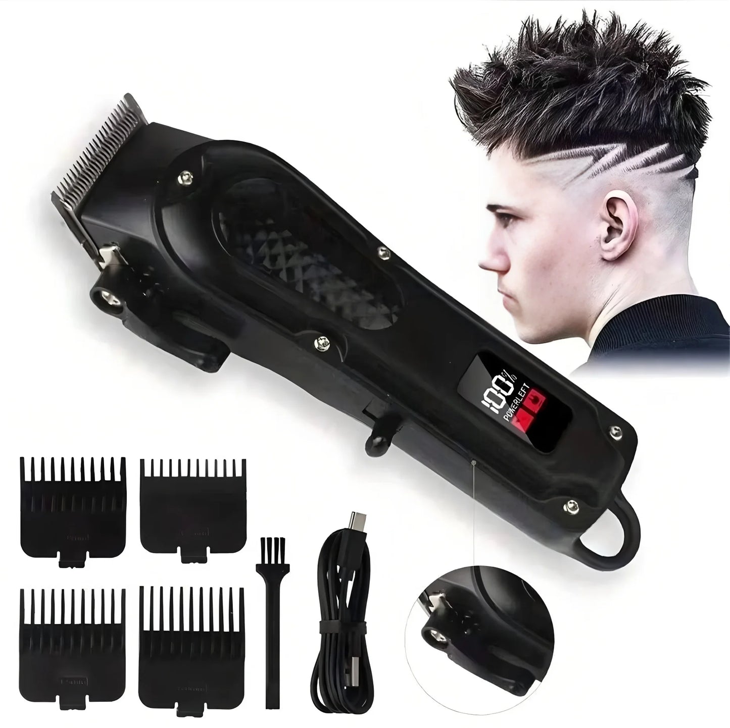 2026Professional USB Rechargeable Hair Clipper & Beard Trimmer, Cordless, Ideal Gift for Men