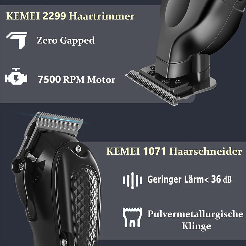 Kemei KM-1071 KM-2299 KM-2024 Hair Clippers for Men Hair Trimmer Electric Foil Rechargeable Electric Shaver Barber Hair Cutting