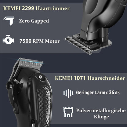 Kemei KM-1071 KM-2299 KM-2024 Hair Clippers for Men Hair Trimmer Electric Foil Rechargeable Electric Shaver Barber Hair Cutting